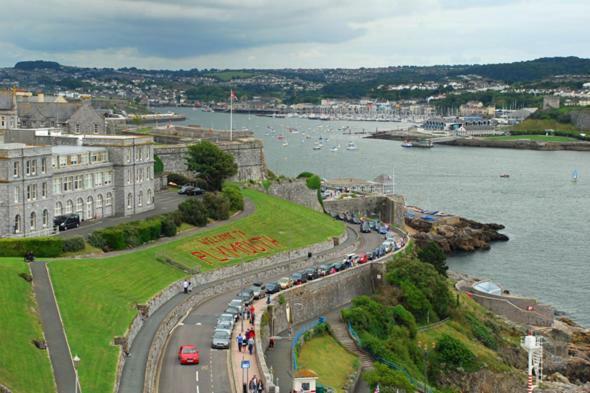 Ocean Crescent Plymouth City Centre Penthouse Level Apartment ภายนอก รูปภาพ